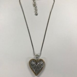 Brighton Heart Necklace Two Toned